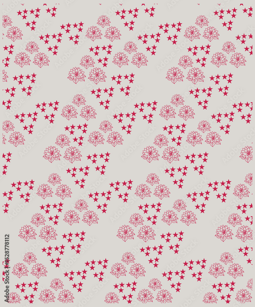 Magic seamless vector pattern with flowers, moons and stars. Boho pattern for astrology, esoteric, tarot, mystic and magic. Magic seamless vector pattern with flowers, moons and stars. Boho pattern for astrology, esoteric, tarot, mystic and magic.