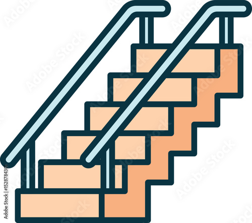 Staircase with Handrail