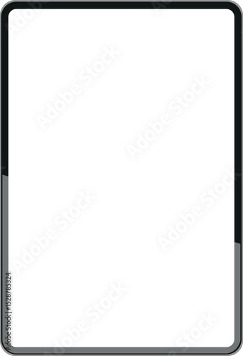 Tablet Screen Mockup with Blank Display for UI and App Presentation