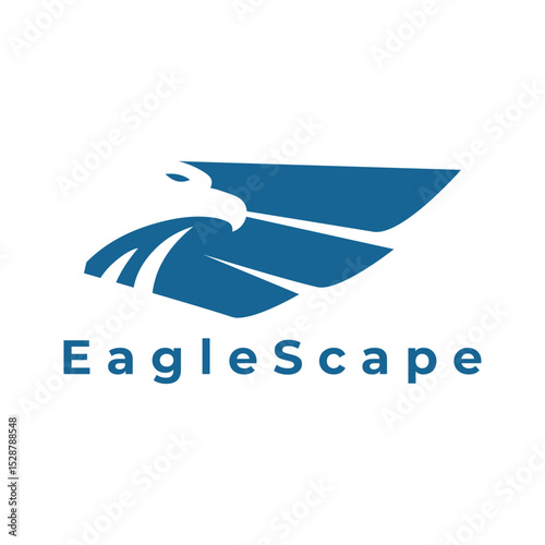 Stylized Eagle Head and Wings Logo – Professional Business Symbol