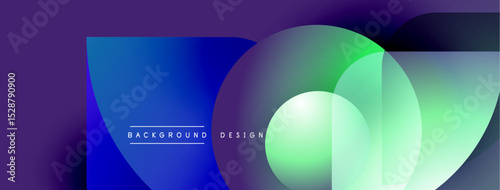 Abstract fluid shapes, vibrant colors blend. Gradient background creates modern design element. Text reads background design.