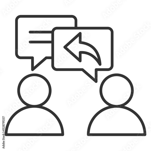 Response Outline Icon Element For Design