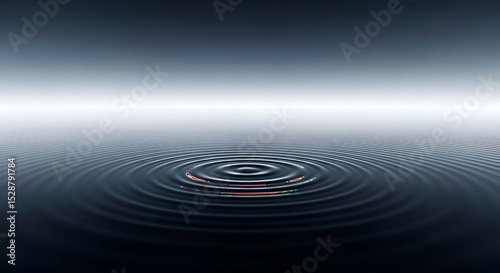  an abstract image that is the visual equivalent of 'perfect silence and infinite echo' simultaneously