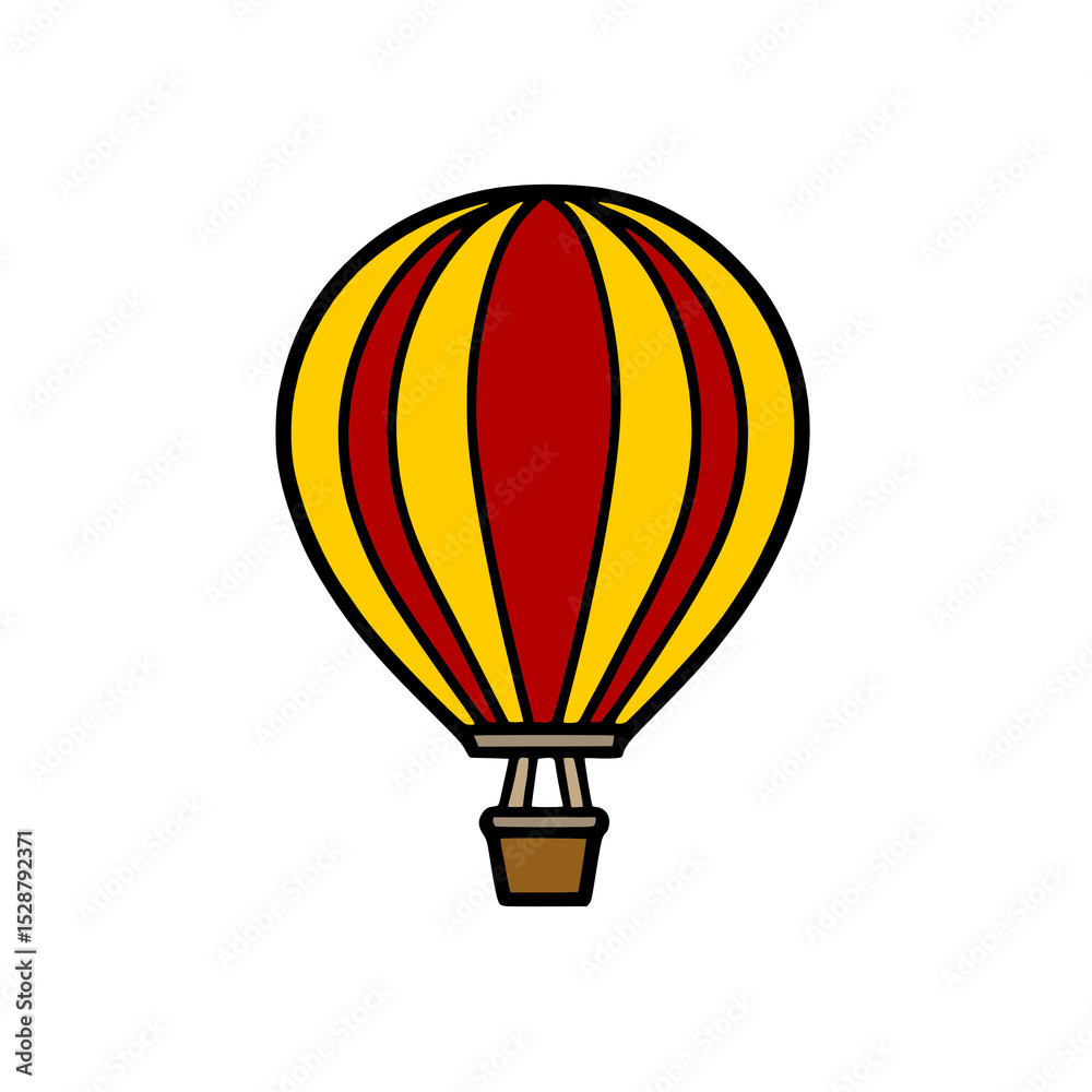 Naklejka premium hot air balloon isolated icon
