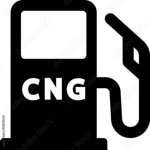 Fuel, Gas station icons or signs in flat. isolated on transparent background