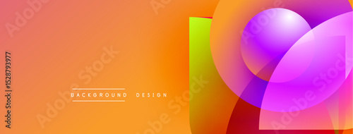 Abstract gradient background. Vibrant orange, pink, purple hues blend smoothly. Modern design elements create dynamic visual impact.