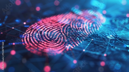 Biometric authentication  fingerprint scanning for secure digital identity and cybersecurity