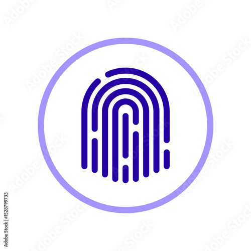 Icon a biometric, isolated against a clean background.
