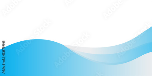 Blue and white business wave banner background. vector