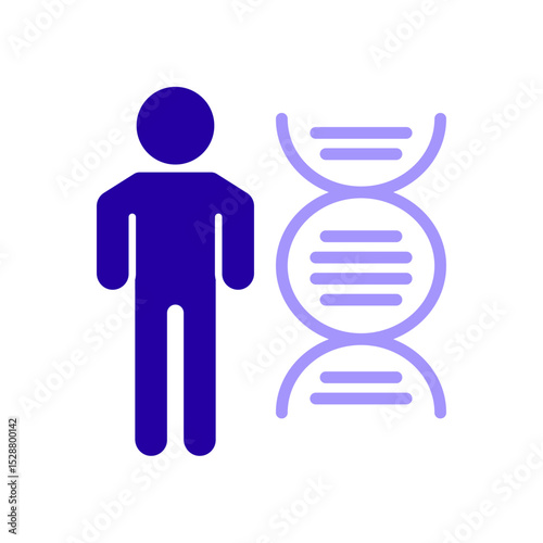 Icon a dna, isolated against a clean background.