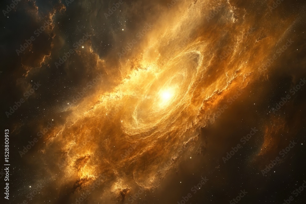 Obraz premium Marvel of the Starry Nebula showcasing cosmic beauty in vibrant colors, The Starry Nebula simulation of a nebula in space The theme of the discovery of new solar systems