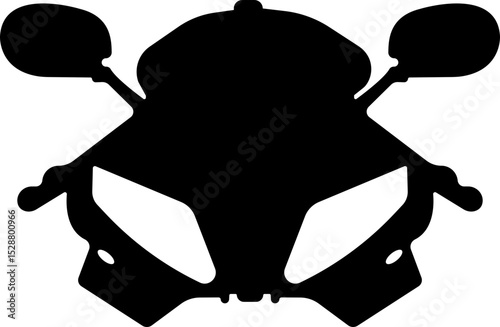 motorcycle and motorbike icon in flat isolated on transparent background