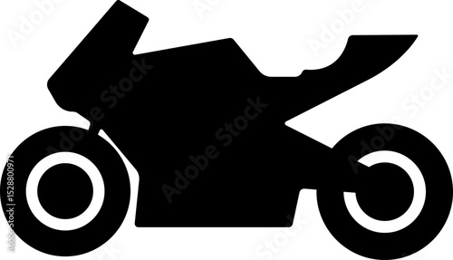 motorcycle and motorbike icon in flat isolated on transparent background
