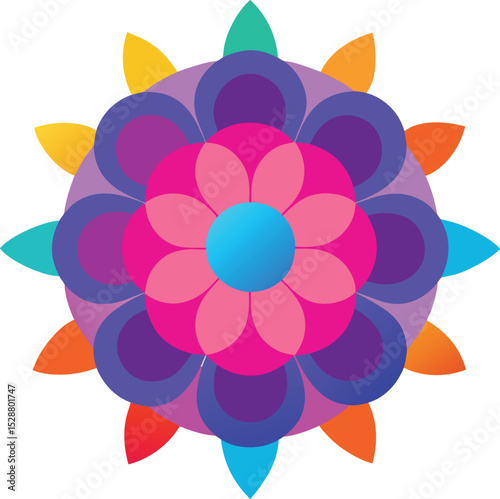 abstract flower vector illustration