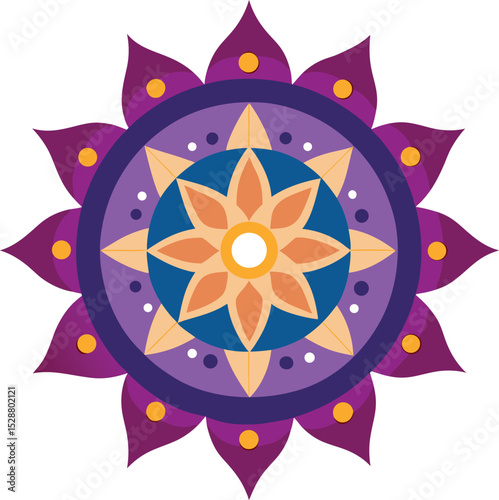abstract flower design