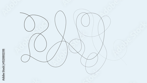 abstract dotted line. Hand drawn curve dotted line vector set.
