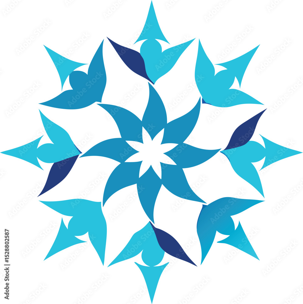 Obraz premium abstract flower vector illustration