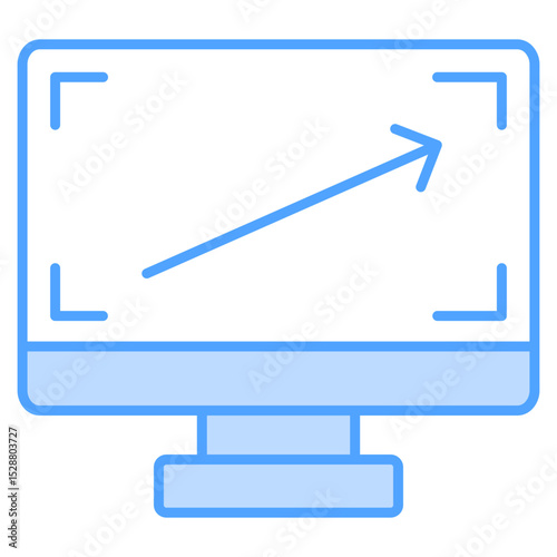Resolution Blue Icon Element For Design