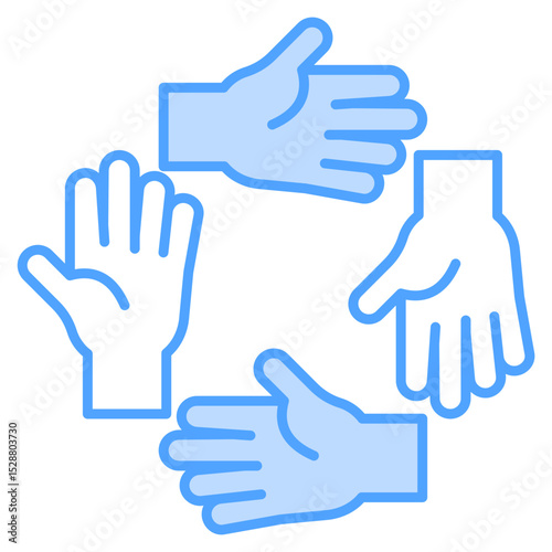 Belonging Blue Icon Element For Design