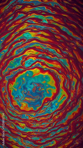 Abstract Background Loop Animation Colorful Swirling Circles
