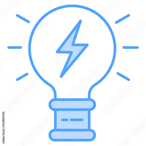 Energy Blue Icon Element For Design