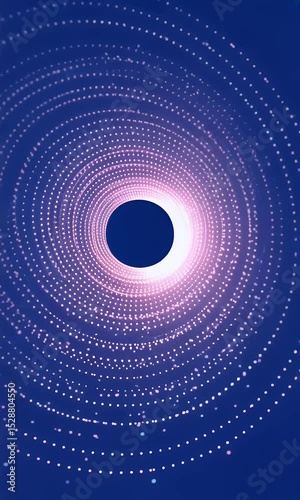 Abstract Background Video with Blue Purple Glowing Lights