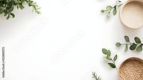 Fototapeta Naklejka Na Ścianę i Meble -  fresh herbs and spices on white background