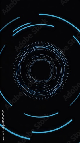 Abstract Blue Circular Energy Movement Backgrounds