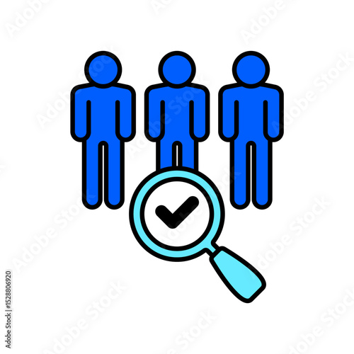 Icon a identify, isolated against a clean background.
