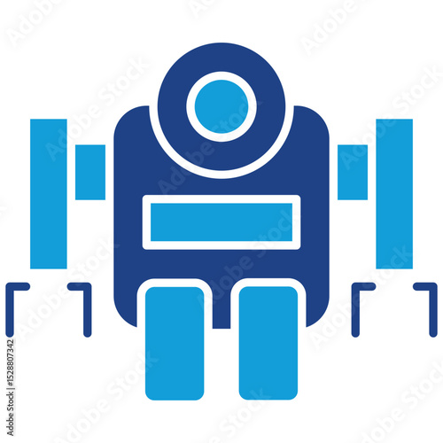 Robotics Dual Tone Icon Element For Design