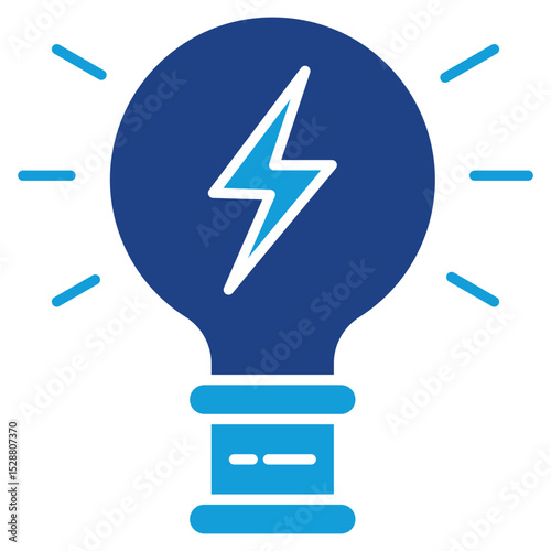 Energy Dual Tone Icon Element For Design