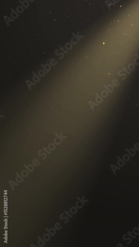 Abstract vertical light spot, spotlight sunlight and floating particles video background