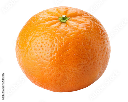 High-quality PNG image of a fresh tangerine with a vibrant orange peel, isolated on a transparent background. Ideal for packaging, food branding, healthy lifestyle visuals, and commercial design.