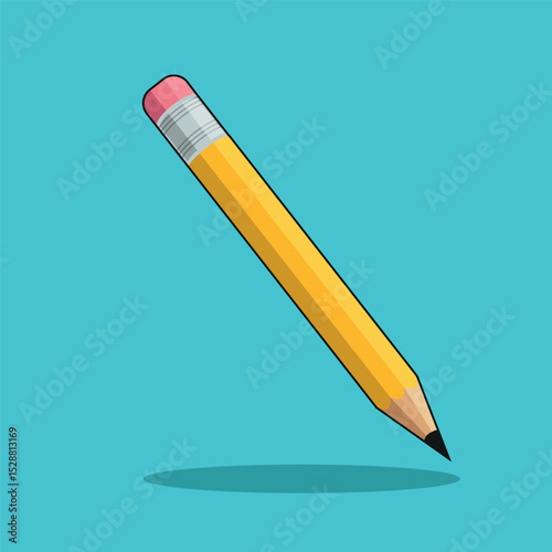 vector illustration of a pencil