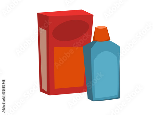 Household Cleaning Products and Detergent for Laundry and Dishwashing Tasks