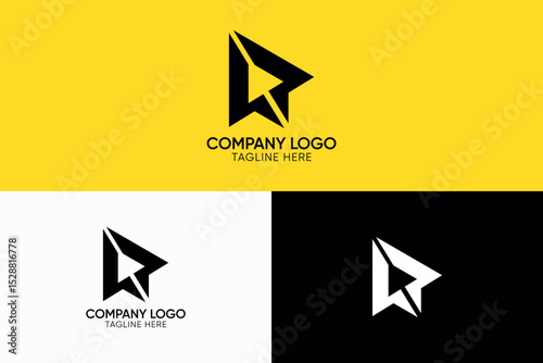 video player buttons, forward arrow abstract business logo , arrow icon for aviation or travel company location pin 