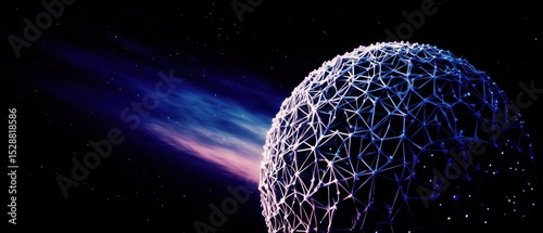 Abstract sphere in space