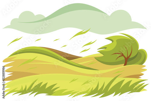 Windy grassland