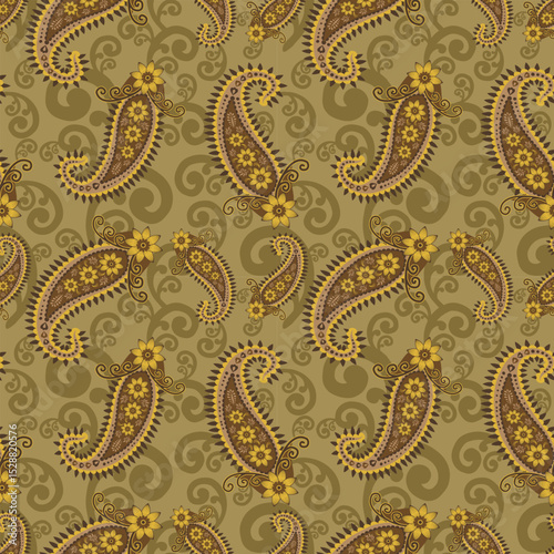 elegant paisley pattern for wallpaper background and textile beautiful paisley originated in persia and paisley is popular in Iran india scotland this paisley design is good for dress shawl scarf rida