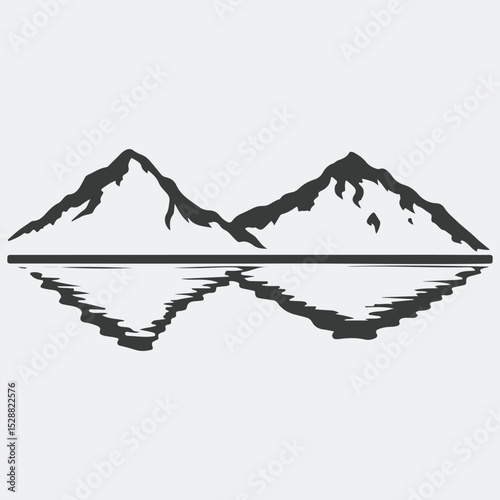 mountain landscape vector