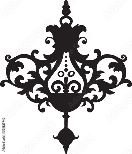 Vintage seamless floral pattern vector illustration set with decorative ornate frame elements