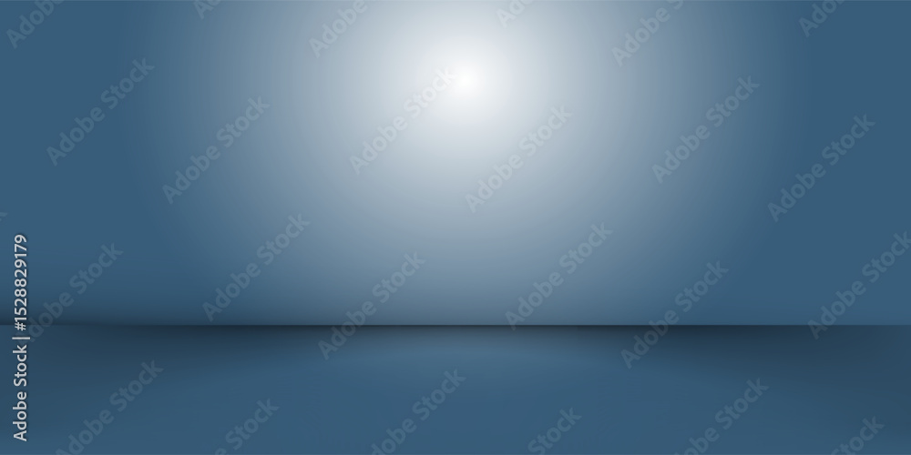 Modern blur abstract soft blue studio and wall background abstract simple vector dynamic shapes