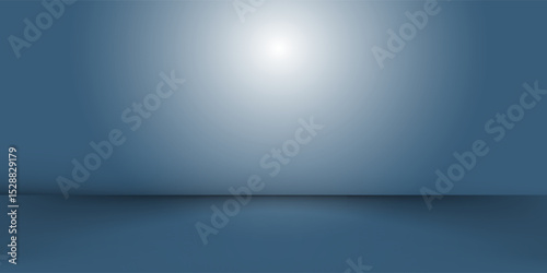 Modern blur abstract soft blue studio and wall background abstract simple vector dynamic shapes