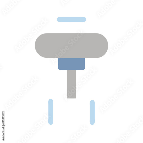 Methane Sensor Icon illustration Cutout Minimalist Design Isolated