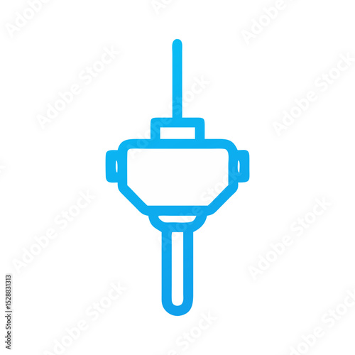 Methane Sensor Icon illustration Cutout Simple Style Isolated