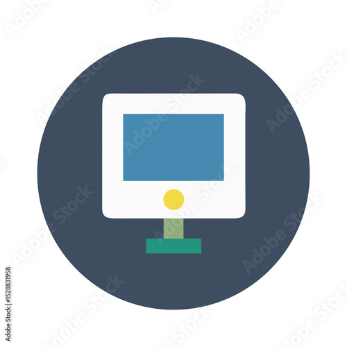 Microgrid Controller with Backlit Display Dark Background Isolated
