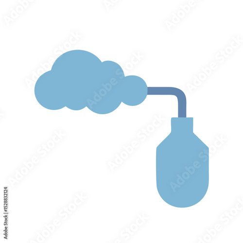 Miniature Co₂ Scrubber illustration Cutout Image Macro Perspective