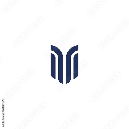 Initial Letter M Logo For Business or Media Company.
