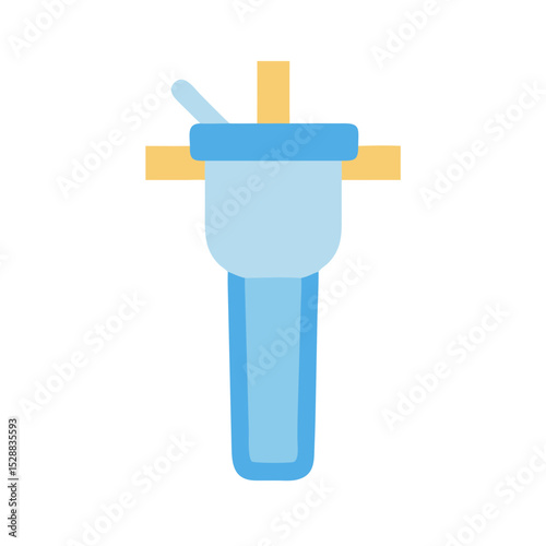 Outdoor Water Straw Filter Harsh Lighting illustration Cutout