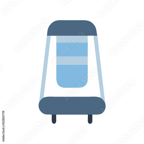 Portable Air Purifier with Solar Cells Transparent Background